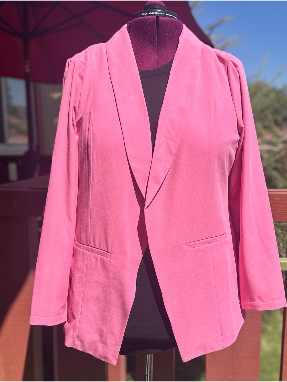 Torrid Studio Pink Open-Front Women's Blazer Jacket Boss Girl